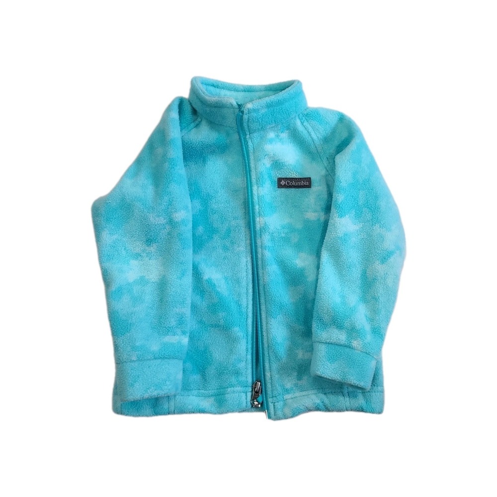 Columbia Full Zip Fleece Jacket Kids 18-24 Months Aqua‎ Teal Casual